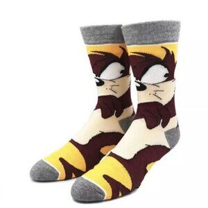 Tasmanian Devil Cartoon Crew Socks – Novelty Socks Men Women